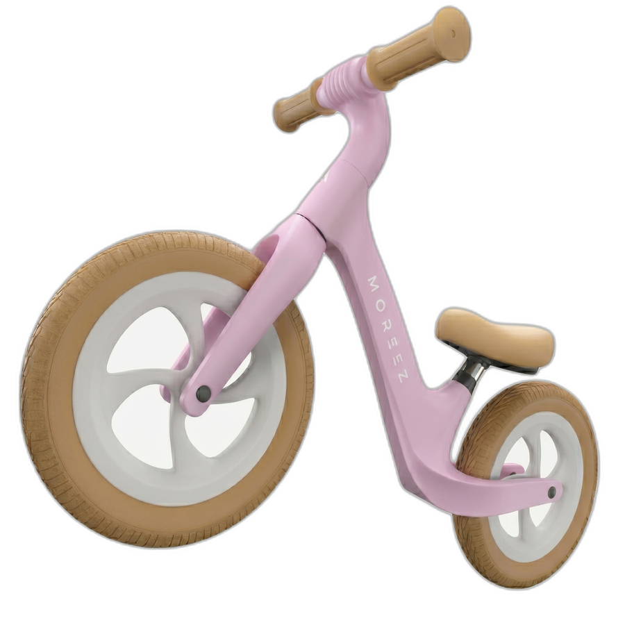 Moreez Laufrad Pink – leichter Aluminiumrahmen mit Holzgriffen